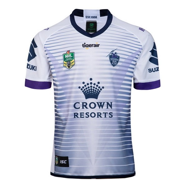 Tailandia Camiseta Melbourne Storm 2ª Kit 2018 Blanco